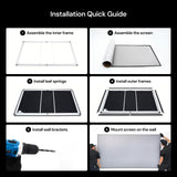 Valerion 120-inch Fresnel ALR Projector Screen, 16:9 Fixed Frame, Daylight Viewing, 1.8 Gain, 85% Ambient Light Rejection (Ceiling & Side), Compatible with Long Throw Projectors