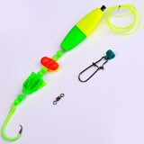 Catfish Rigs Fishing Rig - Bank Fishing Catfishing Tackle Floats Rattler Beads Rig Kit with Snaps 6/0 Circle Hooks Catfishing Rigs 5pcs/set PROBEROS