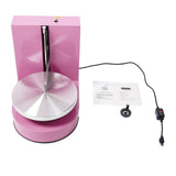 ZERNEIL Automatic Cake Decorating Machine, 200W Cake Cream Spreading Coating Smearing Machine for 4" to 12" Cake, Professional Cake Frosting Applicator W/LCD Display & Adjustable Scraper (Pink)