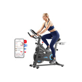 JLL Magnetic Exercise Bike - Indoor Stationary Cycling Bike with Free Fitness App, Adjustable 4-Way Seat & Handlebars, Comfortable Seat, Low Noise Indoor Cycling Bike for Home Gym