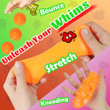 WATERELF Play Putty Slime for Kids, Fidget Sensory Artistic Therapy Putty Toys for Boys Girls Adults, Stress Relief Non-Sticky, 3.11 Inch 3.2 Oz – Orange