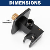 Brass Hand Held Shower Head, Luxury High Pressure Showerhead Kit with Wall Connector and Hose Set NearMoon