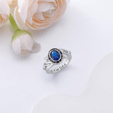 Oseew 2027 Engravable Class Ring for Women High School (White Gold)