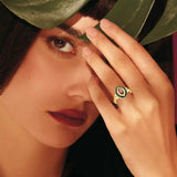 Oseew Class 2027 Senior Graduation Ring for Women High School (Yellow Gold)