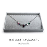 Oirlv 25PCS Velvet Jewelry Tray Necklace Organizer Tray