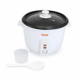 Electric Nonstick Rice Cooker 8-Cup (Uncooked) 16-Cup (Cooked), White Imusa
