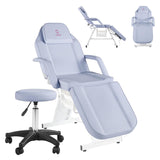 LUXMARS Facial Chair Massage Table 73in 3-Section Multipurpose Massage Bed Professional Tattoo Table Salon Spa Equipment for Facial Spa Beauty Spa Salon Equipment-Purple