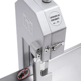 Pattosaey 650W Electric Meat Bandsaw Commercial Countertop Bone Saw Machine with Adjustable Blade, 0.78-4.33 Inch Cutting Thickness, Frozen Meat Cutter for Rib Beef Pork
