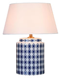 Table Lamp Porcelain Vase Desk Lamp Painting Glazed Bedroom Bedside Lamp with Fabric Lampshade Study Reading Lamp Office Night Lamp
