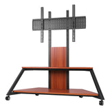 Velorantia Rolling Floor TV Cart Height Adjustable for 60 to 100 Inch TVs