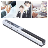 Portable Scanner, Mobile Document Scanner A4 Scanning for Photo (Silver) ZIZEV