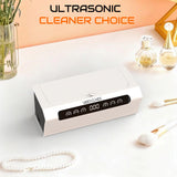 Ultrasonic Jewelry Cleaner, 45KHz Ultrasonic Cleaner Machine with 4 Cleaning Modes, 16.9oz Capacity, Digital Touch Control with Cleaning Tablets for Jewelry, Eyeglasses, Rings, Retainers, Watch Straps