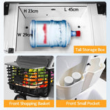 Electric Golf Cart Passenger Cruiser, with Extra Large Capacity Storage Trunk, 50-Mile Range (Yellow-800W60V30AH-Lithium)