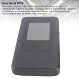 Leftwei 4G 5G Portable WiFi Hotspot, 2.4GHz 5GHz Dual Band WiFi Router with Display Screen & Card Slot, 1200mbps Wireless Travel Router for MTK Chip & 16 Connected Devices