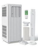 Garvee 8000 BTU Portable Air Conditioner, 3-in-1 Cooling, Dehumidifying & Fan for Rooms Up to 350 Sq. Ft | Quiet Sleep Mode | Energy-Saving 24-Hr Timer | AC Unit w/Remote & Full Window Kit, White