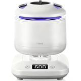 Portable Ultrasonic Retainer Cleaner, 42kHz High-Frequency, 4 Modes, IPX7 Waterproof Detachable Tank SUS304 Stainless Steel for Travel & Home Use, Fits Full Dentures