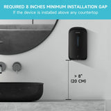 AIKE 33.8oz Automatic Wall Mount Liquid Soap Dispenser with Commercial ABS Construction, Model AK1226S(Black)