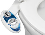 LUXE Bidet NEO 120 - Single Nozzle, Self-Cleaning, Non-Electric Bidet Attachment for Toilet Seat, Adjustable Water Pressure, Rear Wash (Blue)