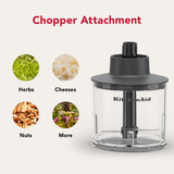 KitchenAid Go Cordless Hand Blender with Accessories - battery sold separately, KHBRV05, Porcelain White