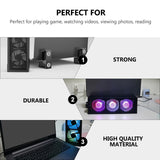 Aluminum Laptop Cooling Pad Stand, Height Adjustable Magnetic Fan Cooler