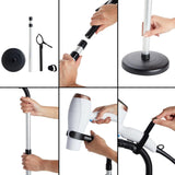 NobbiRoloc Hair Dryer Holder Stand, Blow Dryer Holder with Heavy Base Hands-Free 360 Degree Rotation, Adjustable Height Countertop Blow Dryer Holder, Good Ideas for Gifts,Birthday,Weddings,Holidays