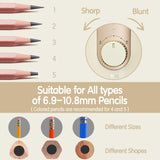deli Electric Pencil Sharpener, Fully Automatic Pencil Sharpener, Beige