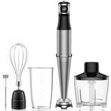 Immersion Blender Handheld 1100W 5 in 1 Corded Stick Hand Blenders for Kitchen with Trigger Speed Control, Puree