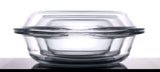 Set of 6 Round Glass Casserole Dishes, Nesting Glass Baking Dish Set with Lid, Oven, Freezer and Dishwasher Safe. - 0.5QT+1QT+1.8QT