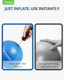 Trideer Pilates Ball 7-8 inch with Pump, Small Exercise Ball, Core Strength, Therapy Ball, Mini Yoga Ball for Yoga, Barre, Physical Therapy, AB, Core Trideer