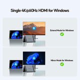 USB C Docking Station Dual Monitor 4K, Laptop Stand Dock for Home & Office