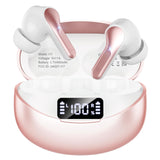 Fhumsh Wireless Earbuds, Bluetooth 5.4 Headphones HiFi Stereo/Crystal Clear