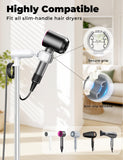 Lazstand Hands-Free Hair Dryer Stand for Blow Dryers Hairdryer Holder for Families & Pet Grooming Bathroom Use Hair Dryer Holder with Anti-Slip Stable Base, Adjustable Height 16.7 - 50 Inch