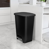Glad 20 Gallon Trash Can - Plastic Kitchen Waste Bin with Odor Protection of Lid