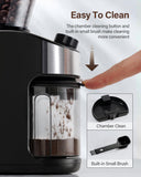 SHARDOR Burr Coffee Grinder Electric with 32 Grinding Sizes 3.0,Coffee Bean Grinder with 40 Seconds Adjustable Electronic Timer, Coffee Grinders for Home Use with Chamber Cleaning Button,Black