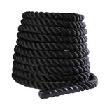Battle Rope 9.18/9.8ft Length Heavy Battle Exercise Training Rope Workout Rope Fitness Rope for Strength Training Homes Gym, 25mmx2.8m Black B Baosity