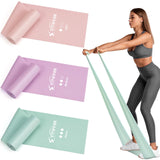 Resistance Bands for Working Out, Exercise Bands, Resistance Band for Physical Therapy, Stretch Bands for Pilates, Rehab, Stretch, Strength Training and Yoga Starter Set VITEVER