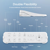 Smart Bidet Toilet Seat with Remote, Adjustable Heated Seat&Air Dryer, Endless Instant Warm Water, Multiple Spray Modes, Stainless Steel Nozzle, Soft Close, Deodorizer, 3D Curved, Elongated(NKH3101)