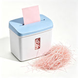 Portable Electric Paper Shredder Crinkle Cut Design 25-70g Auto Feed Safe Overheat Protection Easy Clean Craft Gift Box Filler Streamlined Operation Versatile Use