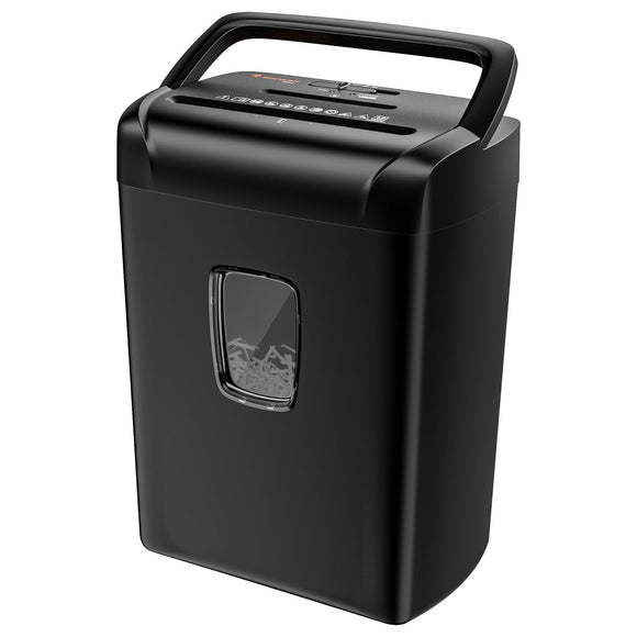 12-Sheet Paper Shredder for Home Office Use, 10-Minute Cross Cut Shredder with 5.5 Gallons Bin, P-4 High Security Heavy Duty Office Shredder Shred CD/Credit Card(C243-A) bonsaii