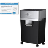 16-Sheet Cross Cut Paper Shredder and 50 Pack Lubricant Sheets BONSEN