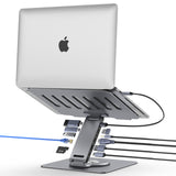 Laptop Docking Station Stand 11-IN-1 Triple Display HDMI DP 4K60Hz Gigabit Ethernet USB3.1 PD100W SD/TF Card Reader Audio