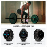 Garmin fēnix® 8, Sapphire, 47mm, DLC Titanium, Black/Pebble Gray