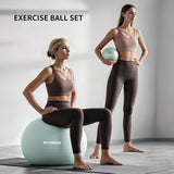 FITMIND Yoga Ball set-55cm&25cm(Green)