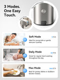 SUNLY Touchless Automatic Soap Dispenser – Clog-Free Pump, 0.2s Fast Sensor, USB-C Rechargeable, Smudge-Resistant Stainless Steel