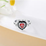 Oseew 2027 Women High School College Graduation Class Ring (White Gold)