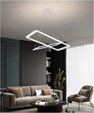 Rectangle Chandeliers Lights Compatible with Living Room Dining Room