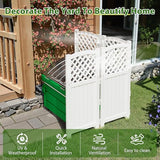 Devoko Outdoor Privacy Fence, 4 Fence Panels Privacy Screen Panels for Outside and Yard