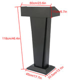 Iron Lectern Podium Stand - Modern Hotel Reception Information Desk for School Training & Lectures. Welcome Paint, Sturdy & Stylish Lecture Table