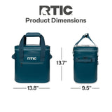 RTIC Ultra-Tough Soft Cooler 20 Can, Insulated Bag Portable Ice Chest Box for Lunch, Beach, Drink, Beverage, Travel, Camping, Picnic, Car, Trips, Floating Cooler Leak-Proof with Zipper, Marine
