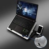 KMWHPJN Laptop Cooling Pad, Notebook Cooler with Quiet Fan, Port, Screen, Gaming